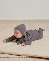 Cozy Heather Knit Jumpsuit || Navy by Quincy Mae