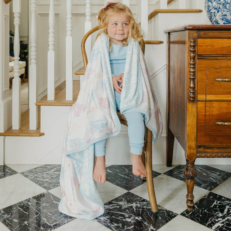 Three-Layer Quilt- Princess Palaces by Copper Pearl