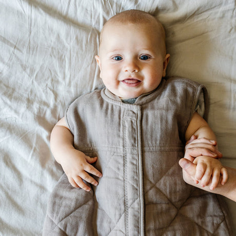 Cotton Muslin Quilted Sleep Bag by Little Unicorn