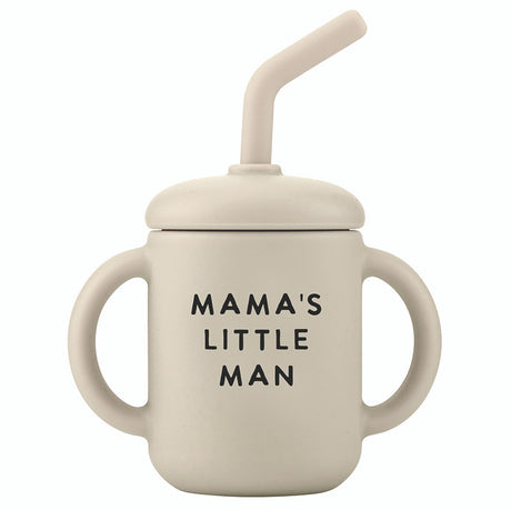 Wine Glass + Sippy Cup Set- Mama + Lil Man by Stephan Baby