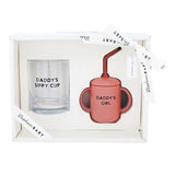 DOF Glass + Sippy Cup Set- Dad + Daughter by Stephan Baby