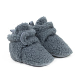 Sherpa Snap Booties Grey by Robeez