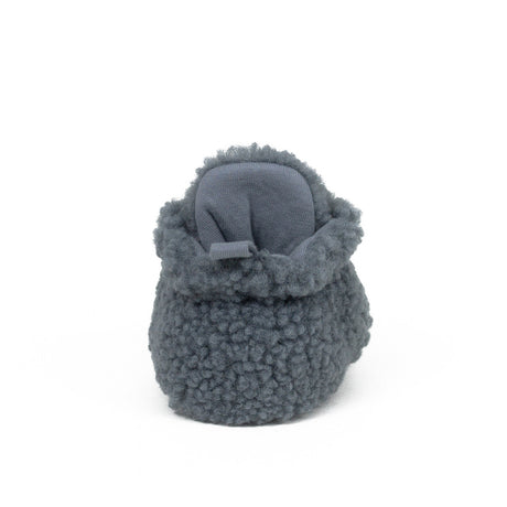 Sherpa Snap Booties Grey by Robeez
