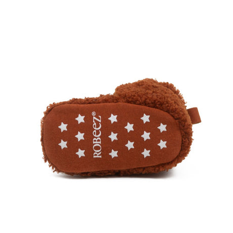 Sherpa Snap Booties Ginger by Robeez