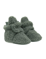 Sherpa Snap Booties Olive by Robeez