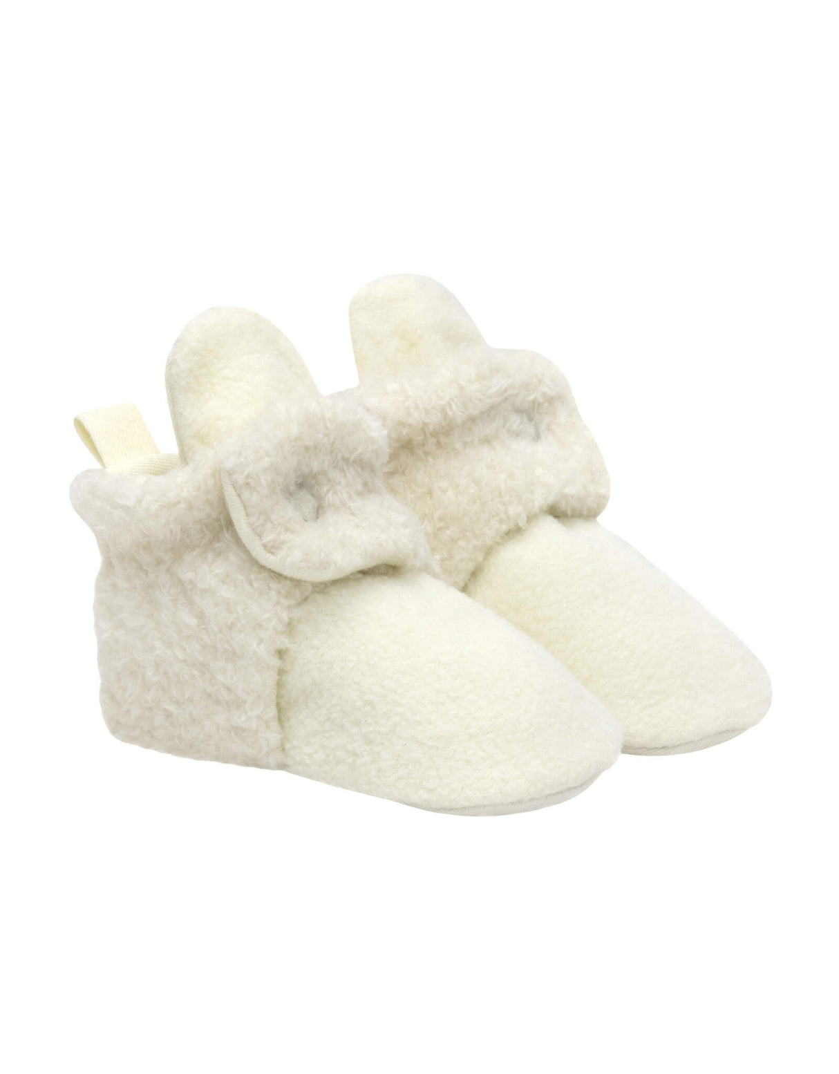 Sullivan Snap Booties Ivory by Robeez