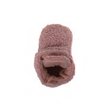 Sherpa Snap Booties Light Pink by Robeez