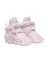 Sherpa Snap Booties Pastel Pink by Robeez