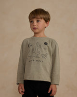 Raw Edge Long Sleeve Tee || Wild West by Rylee + Cru