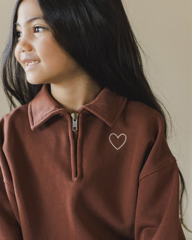 Quarter Zip Pullover || Brick by Rylee + Cru