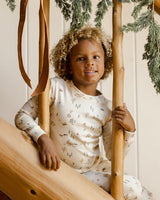 Organic Long Sleeve Pajama Set || Winter Town by Rylee + Cru