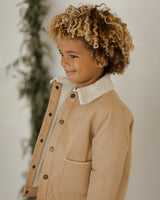 Shearling Chore Coat || Gold by Rylee + Cru