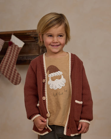 Raw Edge Long Sleeve Tee || Santa by Rylee + Cru