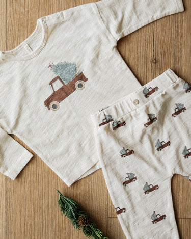 Long Sleeve Tee + Pant Set || Trucks by Rylee + Cru