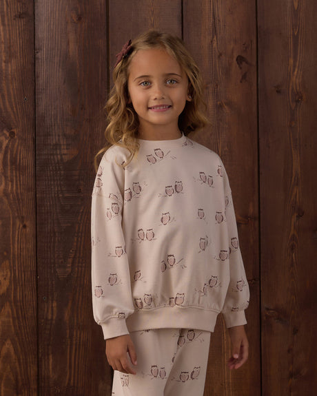 Relaxed Sweatshirt || Owls by Rylee + Cru