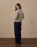 Women's Fair Isle Sweater || Sage by Rylee + Cru