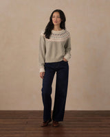 Women's Fair Isle Sweater || Sage by Rylee + Cru