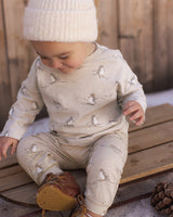 Long Sleeve Tee + Pant Set || Skiing Penguins by Rylee + Cru