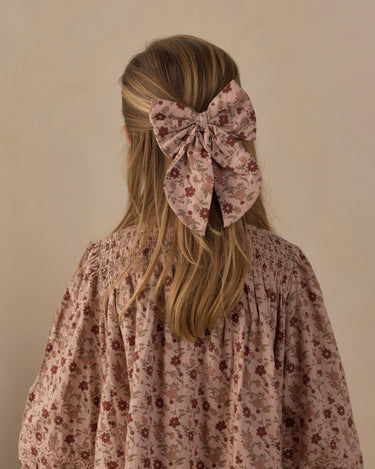 Oversized Bow || Pink Floral by Rylee + Cru