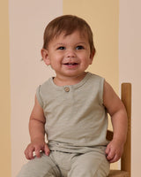 Jersey Button Tank || Sage by Rylee + Cru