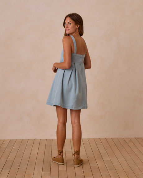 Denim Mini Dress || Ocean by Rylee + Cru