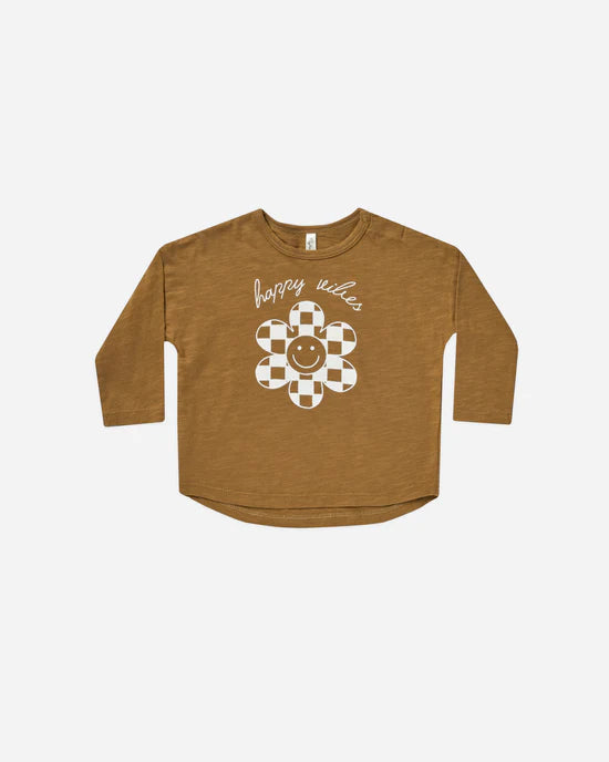 Long Sleeve Tee || Happy Vibes by Rylee + Cru