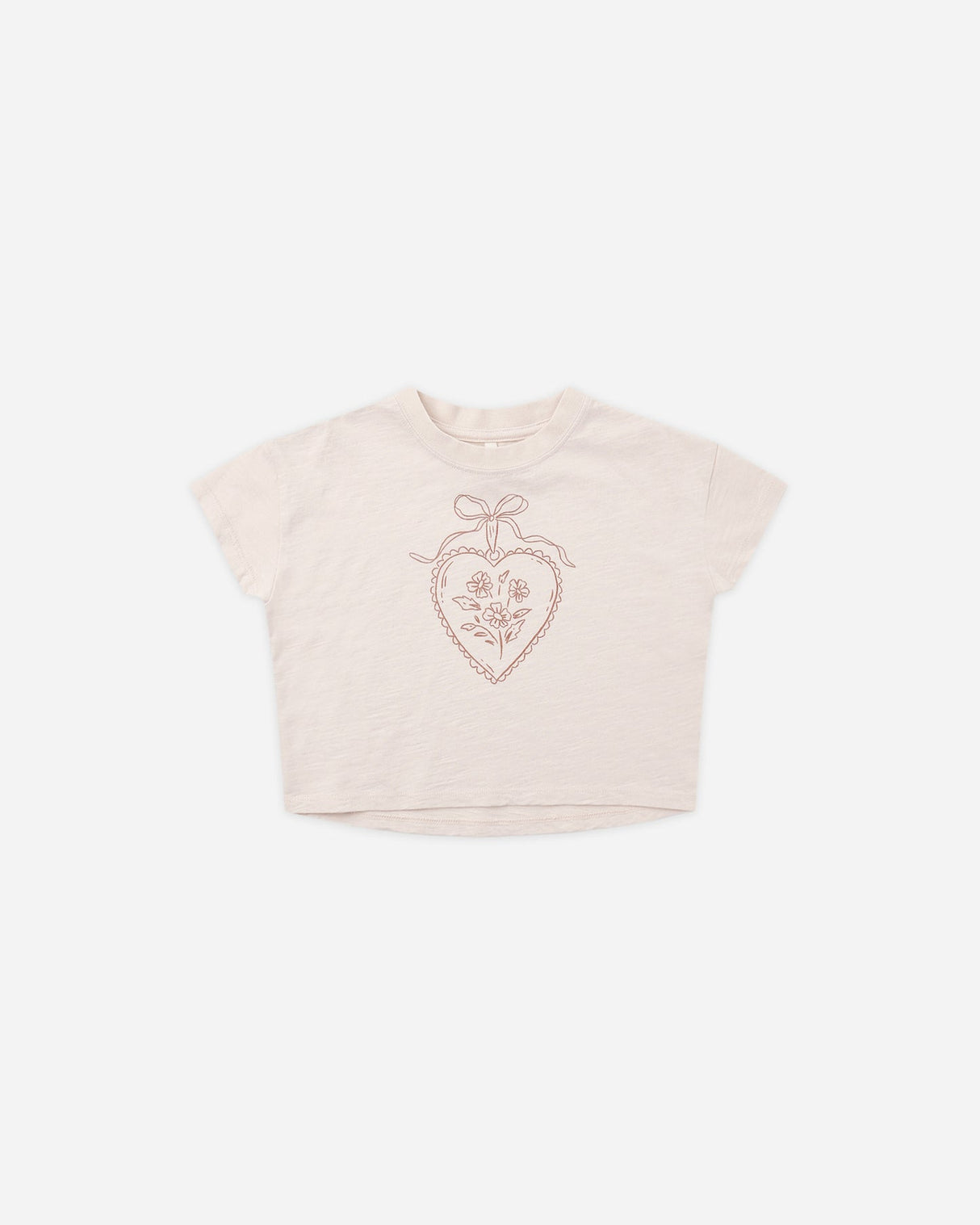 Boxy Tee || Heart Locket by Rylee + Cru