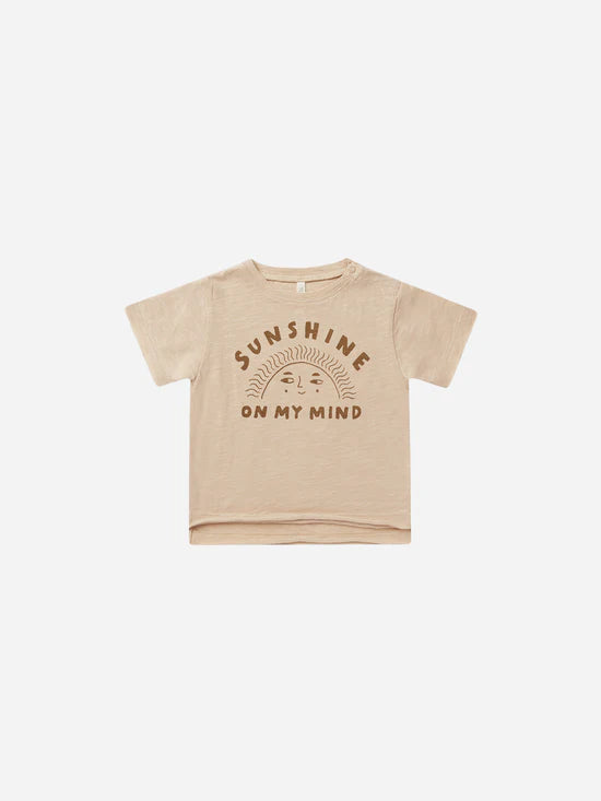 raw edge tee || sunshine on my mind by Rylee + Cru