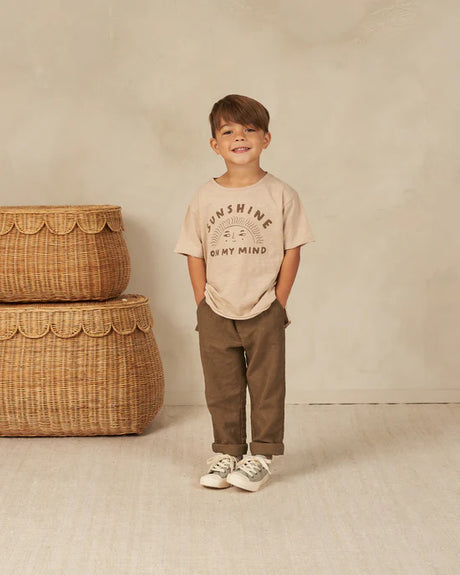 raw edge tee || sunshine on my mind by Rylee + Cru