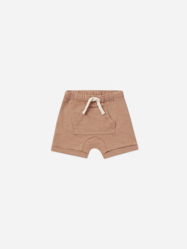 front pouch short || clay by Rylee + Cru