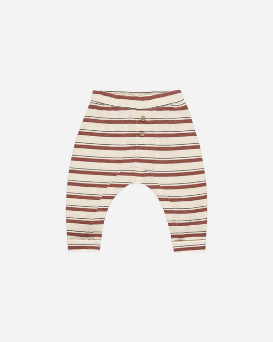 Baby Cru Pant || Brick Stripe by Rylee + Cru