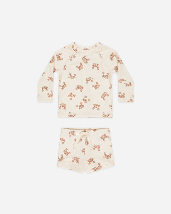 Boys Rashguard Set || Crabs by Rylee + Cru