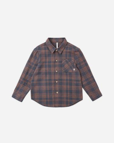Collared Long Sleeve Shirt || Midnight Plaid by Rylee + Cru