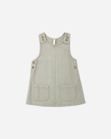 Odette Overall Dress || Dark Sage by Rylee + Cru