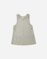 Odette Overall Dress || Dark Sage by Rylee + Cru