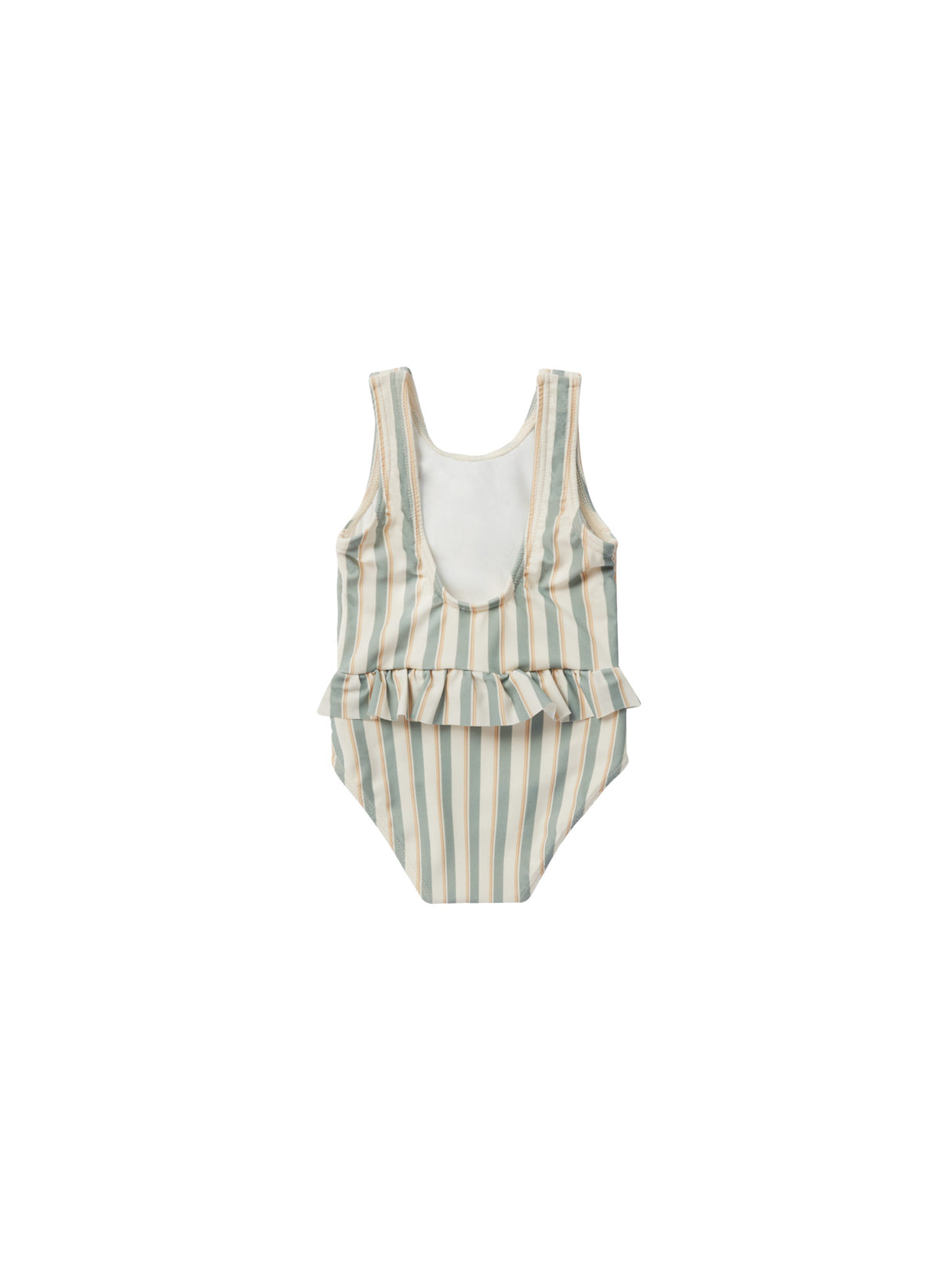 skirted one-piece || aqua stripe by Rylee + Cru