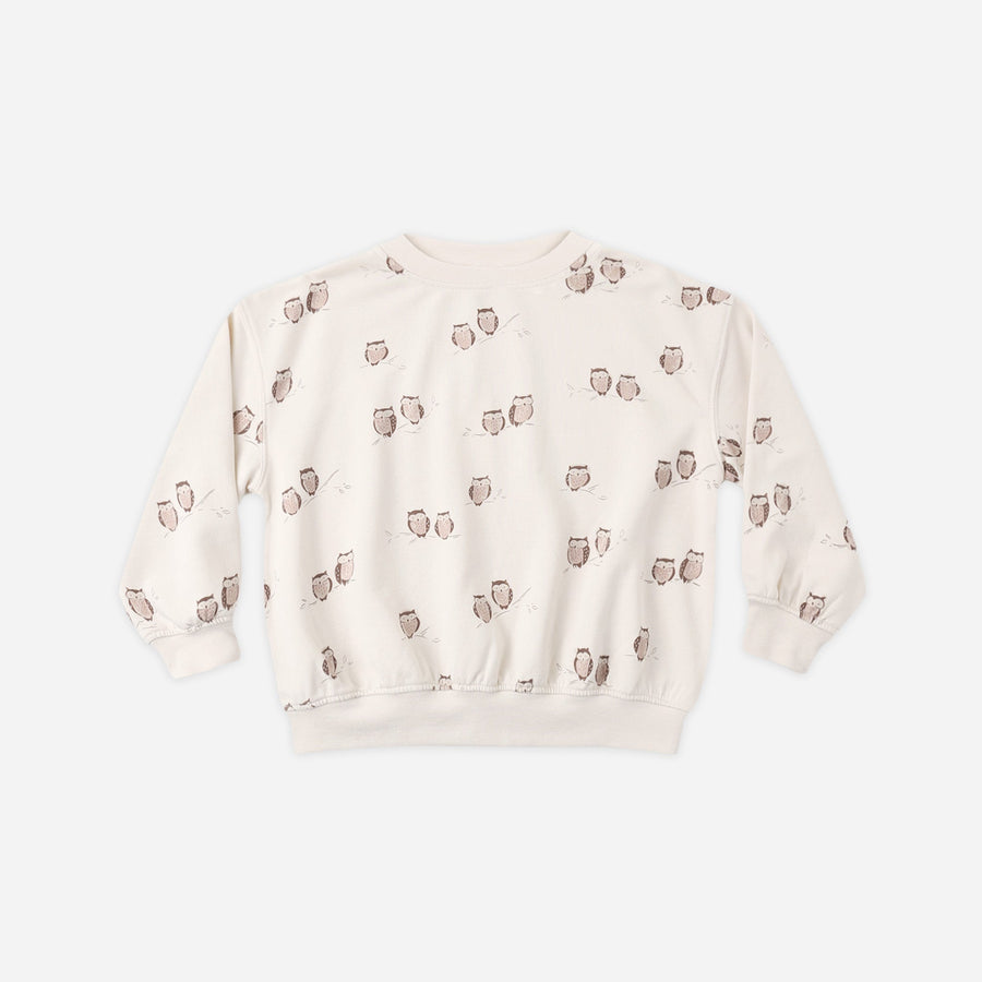 Relaxed Sweatshirt || Owls by Rylee + Cru