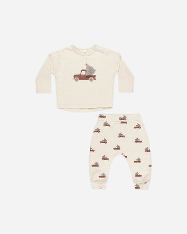 Long Sleeve Tee + Pant Set || Trucks by Rylee + Cru