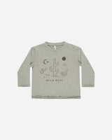 Raw Edge Long Sleeve Tee || Wild West by Rylee + Cru