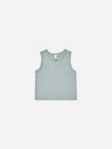 jersey button tank || blue by Rylee + Cru