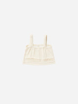 pleat tank || ivory by Rylee + Cru