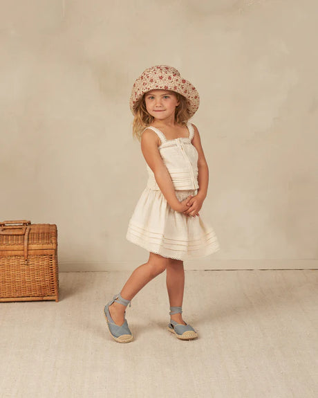 pleat tank || ivory by Rylee + Cru