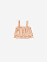 pleat tank || apricot by Rylee + Cru