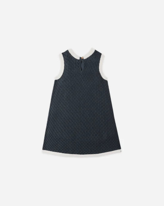 Crochet Tank Mini Dress || Navy by Rylee + Cru