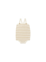 knit baby romper || sand stripe by Rylee + Cru