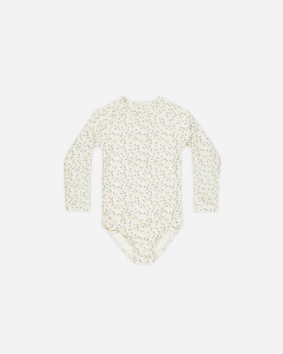 Delphine Rashguard One-Piece || Lemons by Rylee + Cru