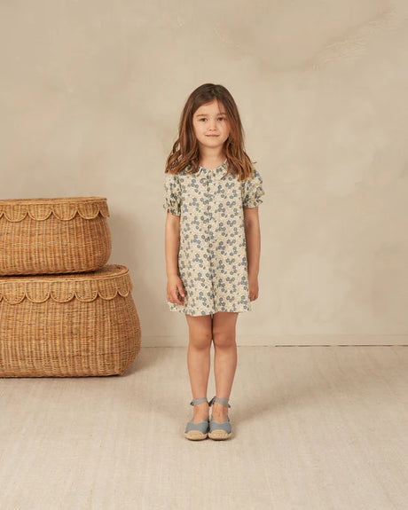 avalon dress || blue ditsy by Rylee + Cru