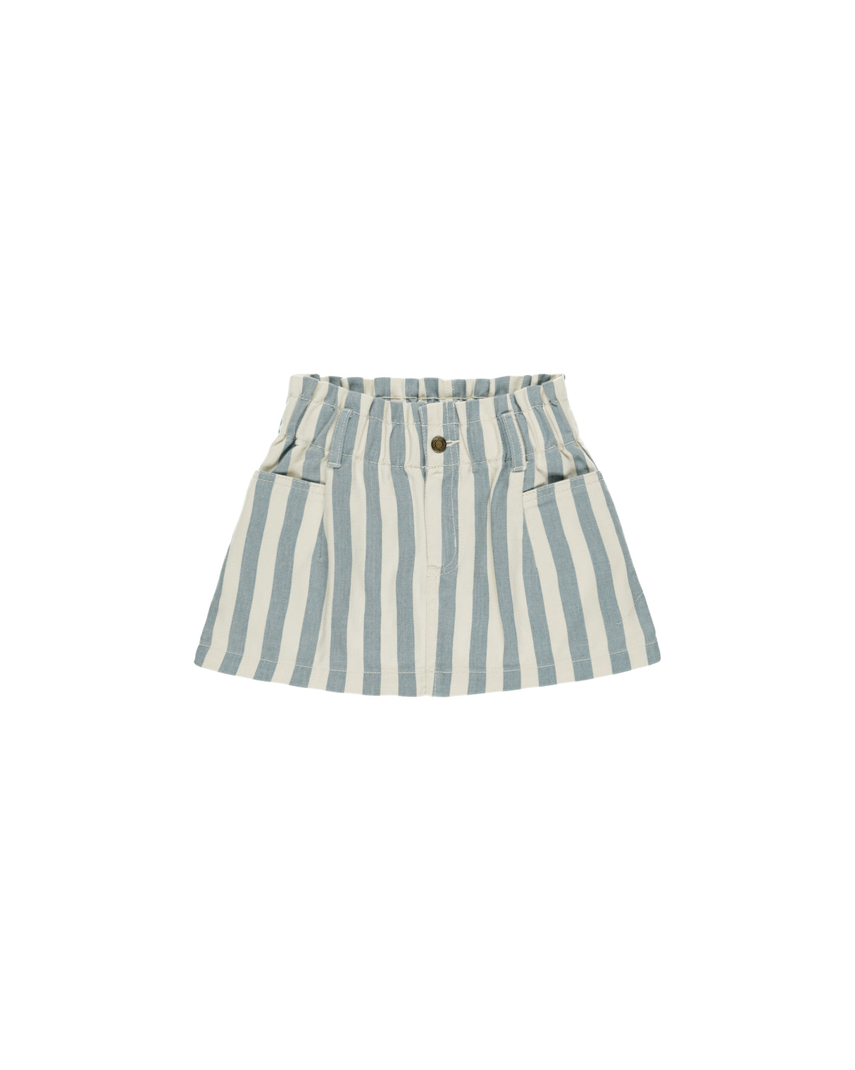Denim Mini Skirt || Ocean Stripe by Rylee + Cru