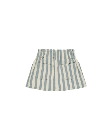 Denim Mini Skirt || Ocean Stripe by Rylee + Cru