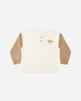 Relaxed Long Sleeve Henley || Camp Wild by Rylee + Cru